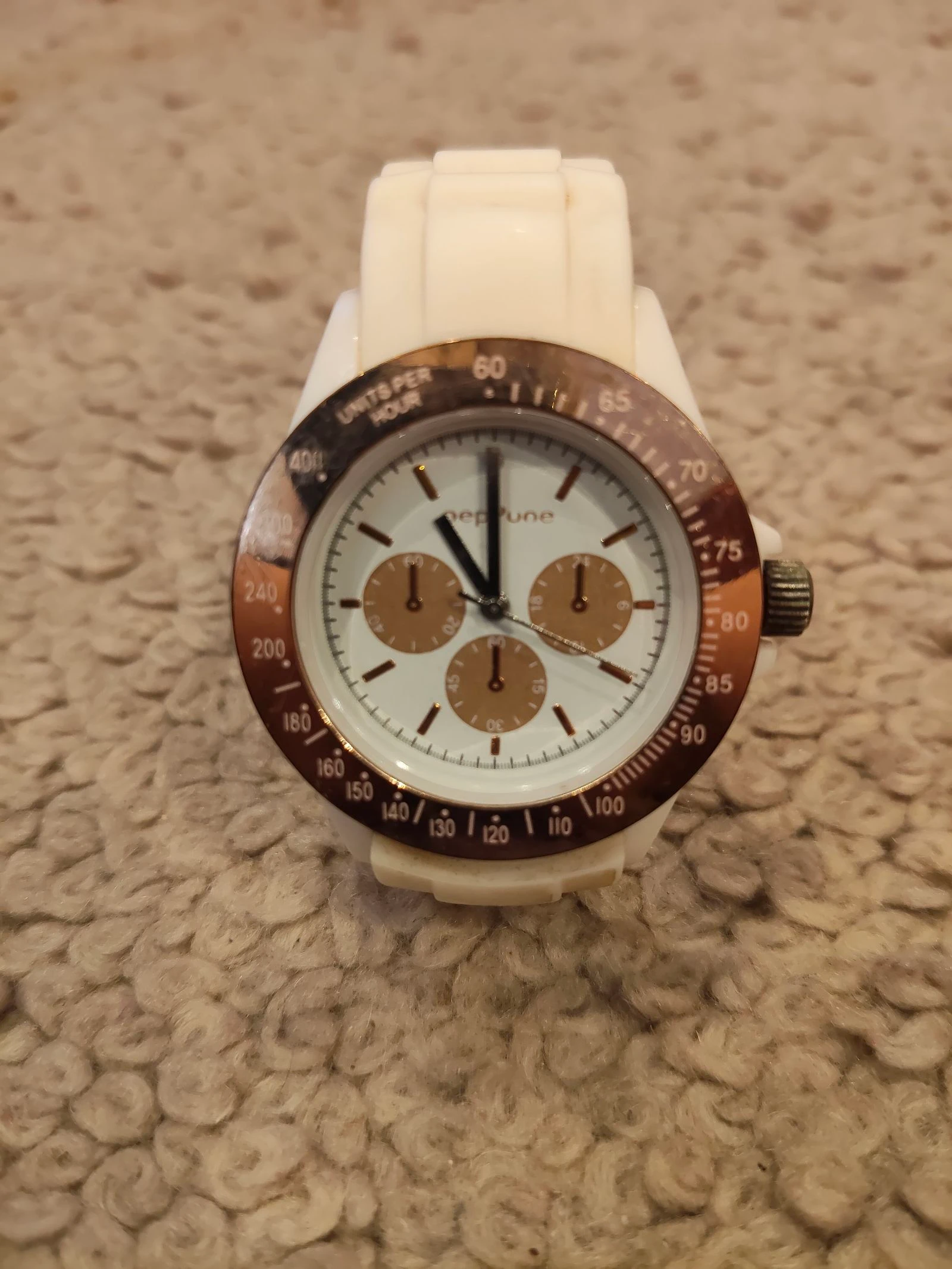 Neptune-Reloj waterbestendig wit goud zomer modern – photo 2